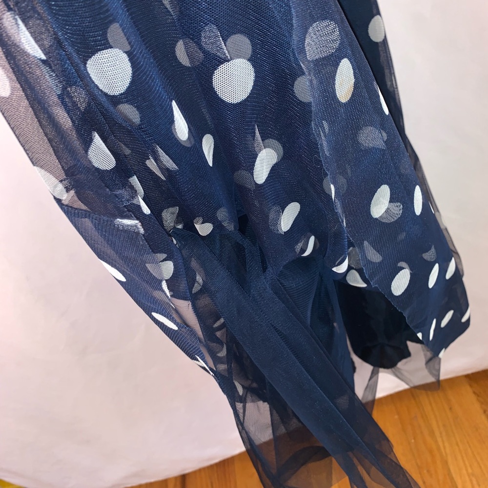 Eliza J Dress A-Line Midi 10 Polka Dot Sleeveless - Picture 3 of 6